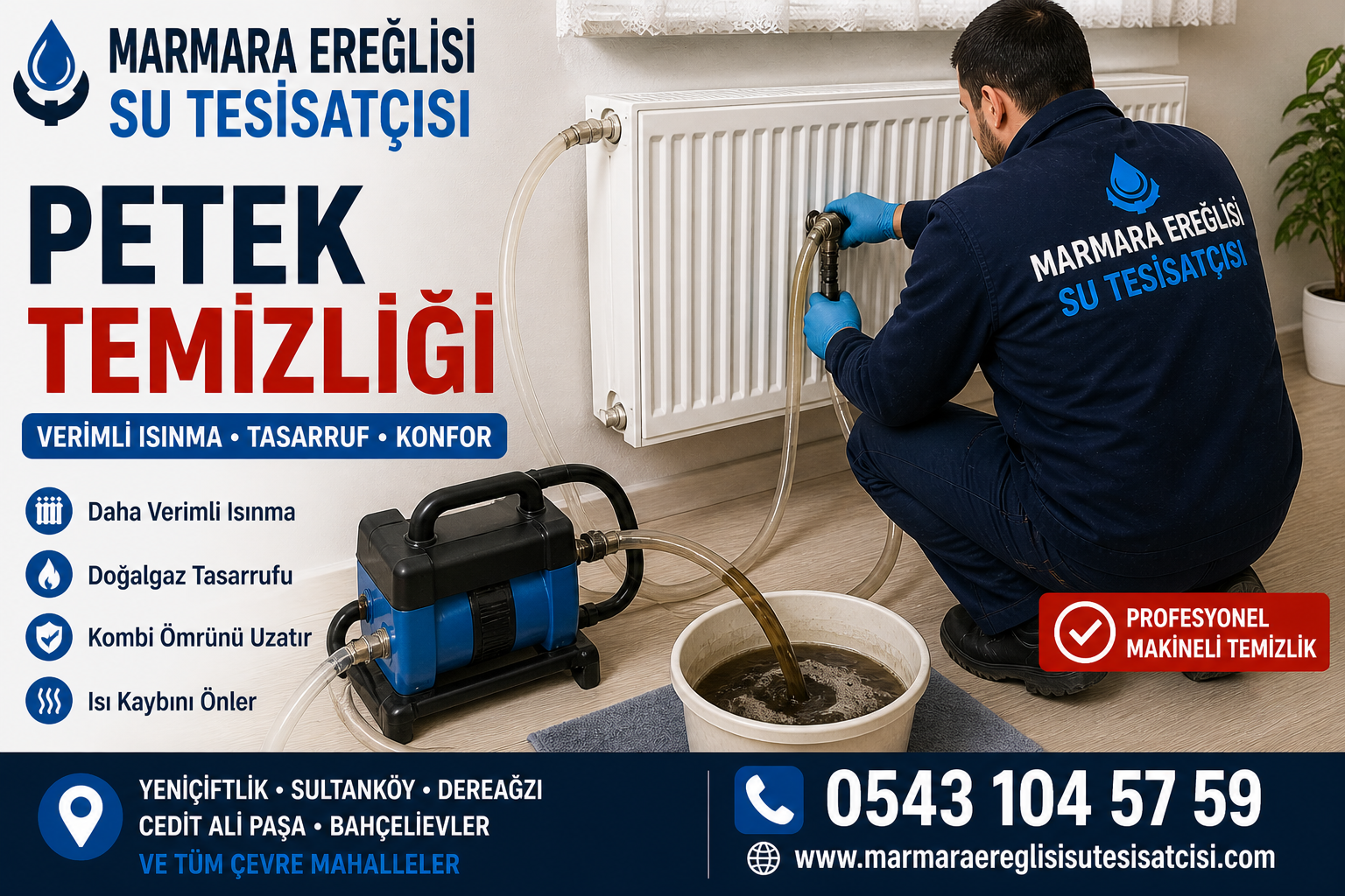 Marmara Ereğlisi Petek Temizliği Kombi Verimini Artıran Profesyonel Hizmet 0543 104 57 59