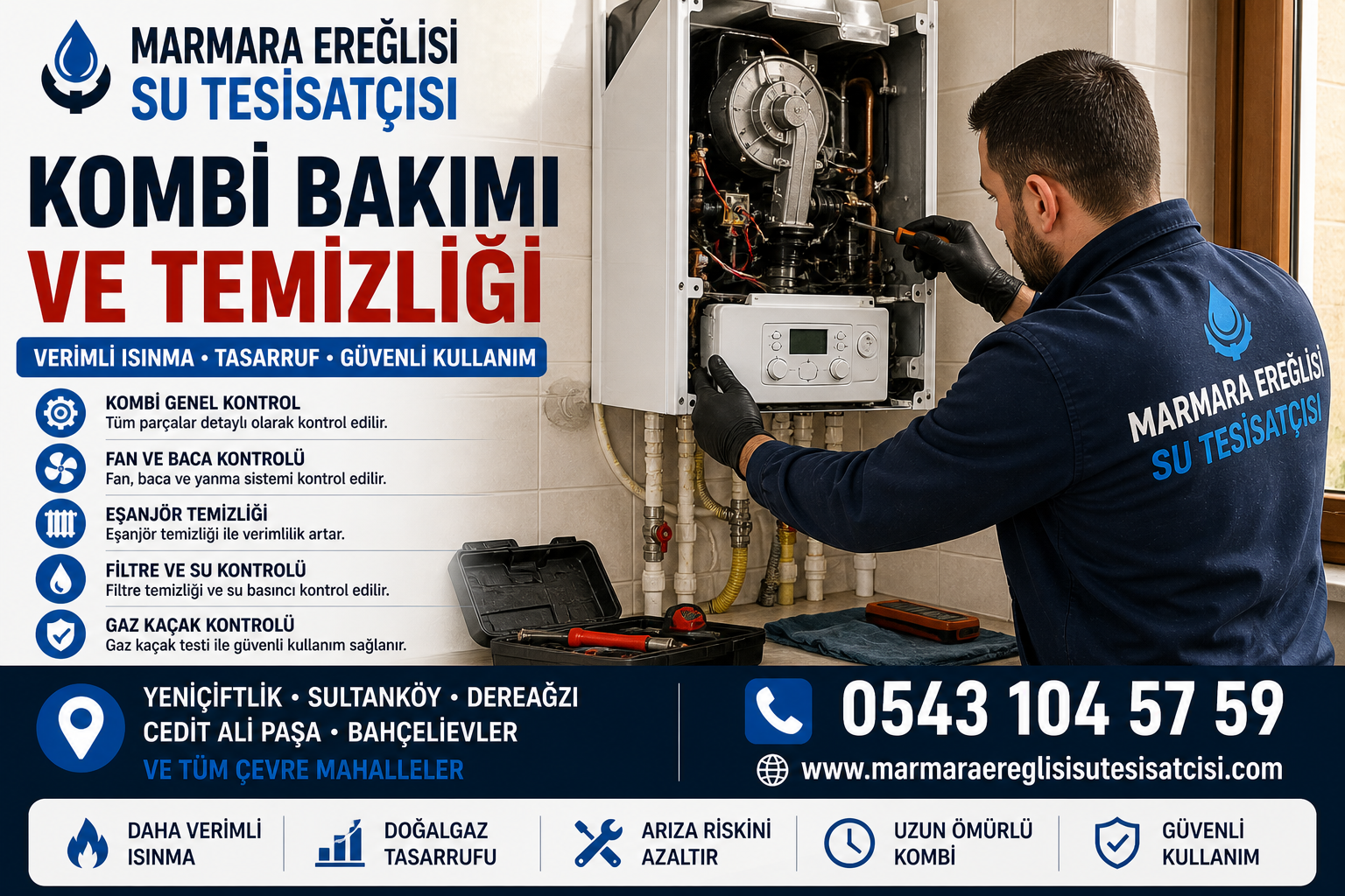 Marmara Ereğlisi Kombi Bakımı ve Temizliği Verimli Isınma İçin Profesyonel Hizmet 0543 104 57 59