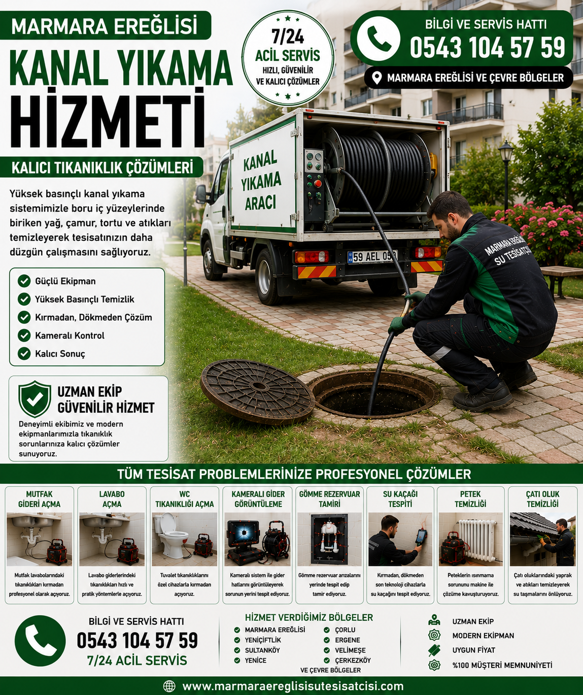 Marmara Ereğlisi Kanal Yıkama Hizmeti ile Kalıcı Tıkanıklık Çözümleri